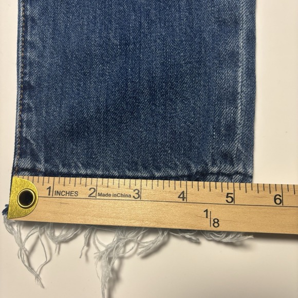 Ralph Lauren Boyfriend Jeans Girls Astor Slim Patched Blue Youth Size 14 - Picture 5 of 12